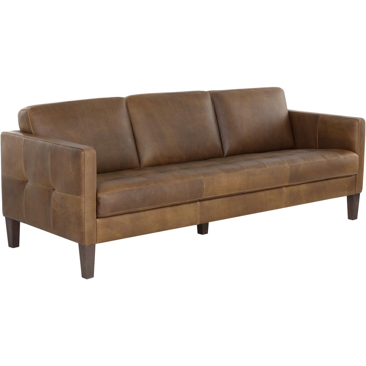 SUNPAN 111267 Karmelo Cognac Leather Sofa